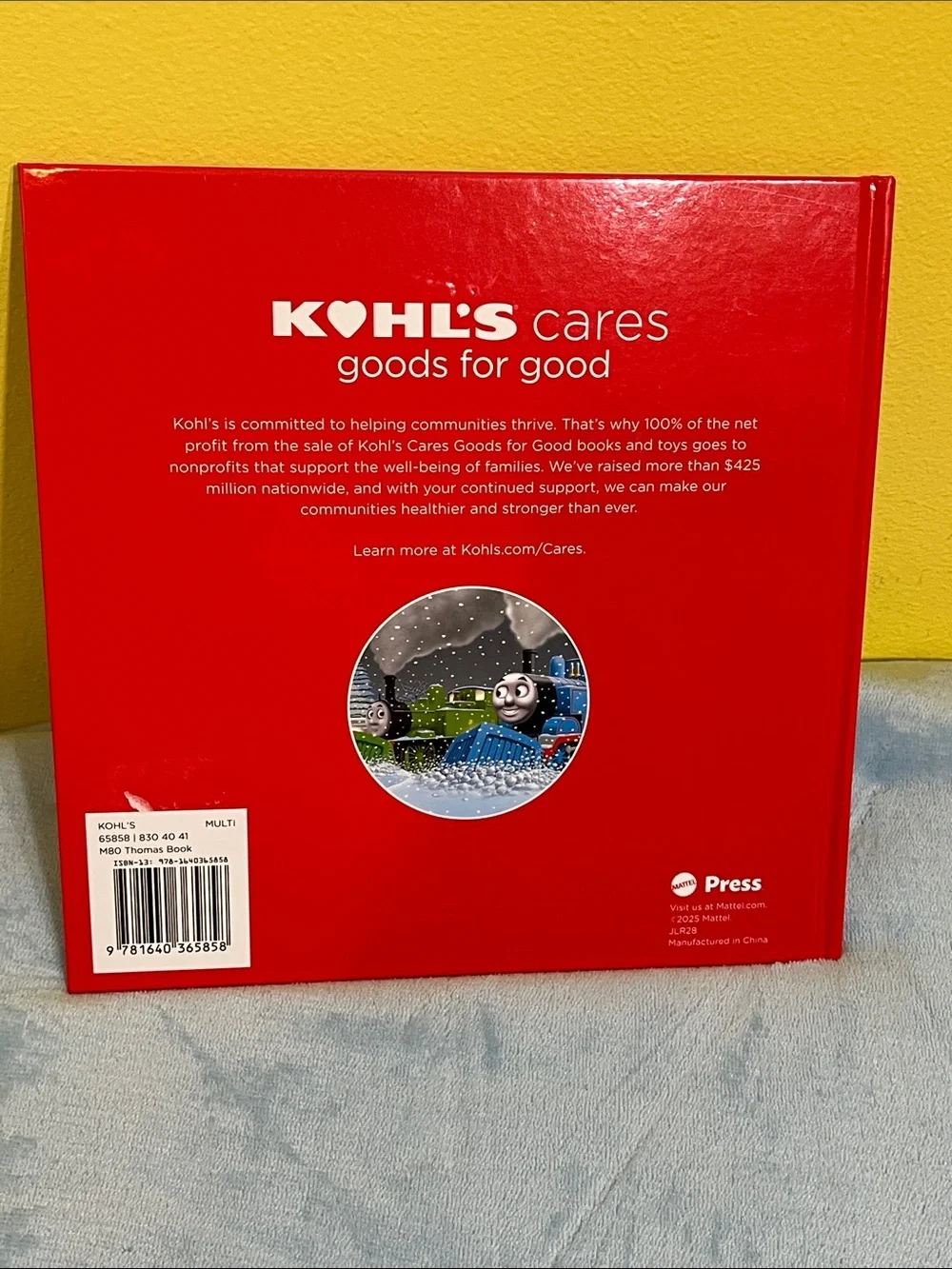 NEW Thomas & Friends The Last Train for Christmas Hardcover Book- KOHL'S CARES
